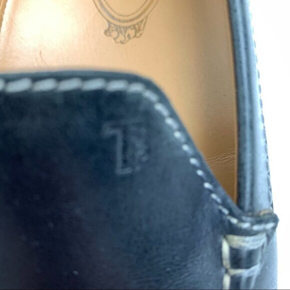 Tod's Loafer Black Leather Driving Shoes - Picture 9 of 12